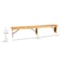 Flash Furniture HERCULES 8' x 12'' Antique Rustic Light Natural Solid Pine Folding Farm Bench with 3 Legs XA-B-96X12-L-LN-GG - alternate 4
